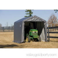 Shed-in-a-Box 10' x 10' x 8' Peak Storage Shed, Gray   554795586